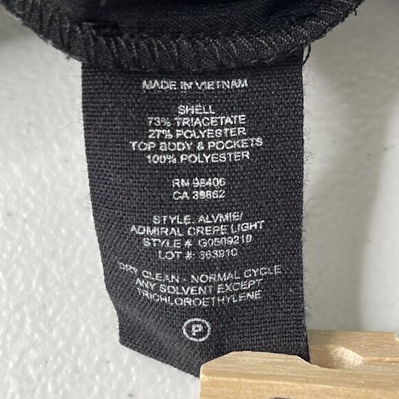 Theory Women's Alvmie Black Light Crepe Sleeveless‎ Jumpsuit Women's 2 - Picture 6 of 15